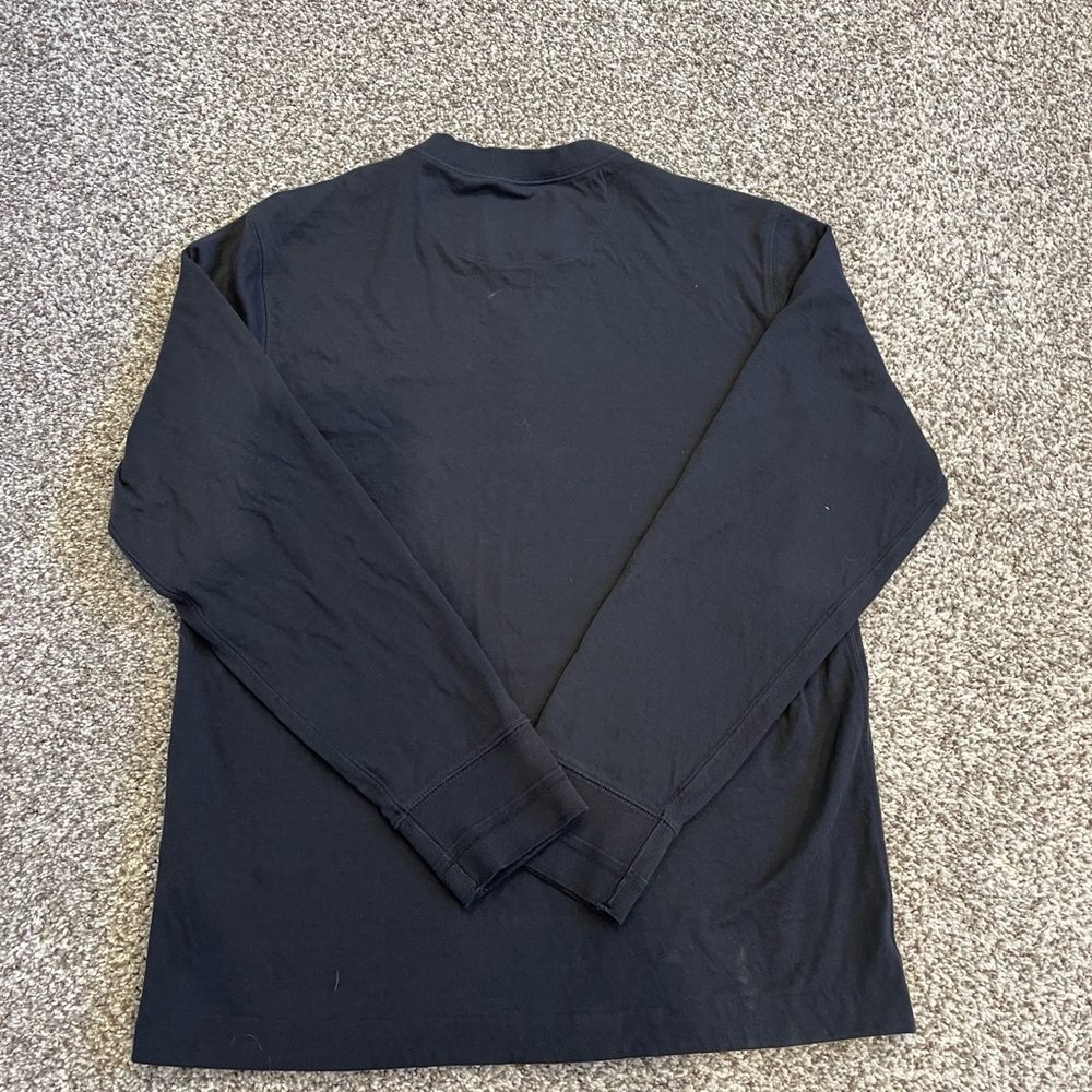 Filson Men's Dark Blue Long Sleeve Henley 100% Cotton Size Medium - Picture 8 of 8